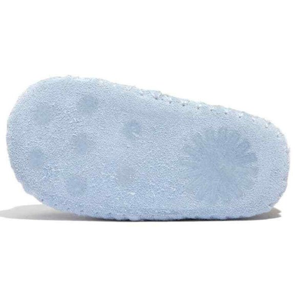 NEW UGG Baby I ZACH Blue Sheepskin Moccasin Boat Shoe Loafer Adjustable Strap - Picture 5 of 5